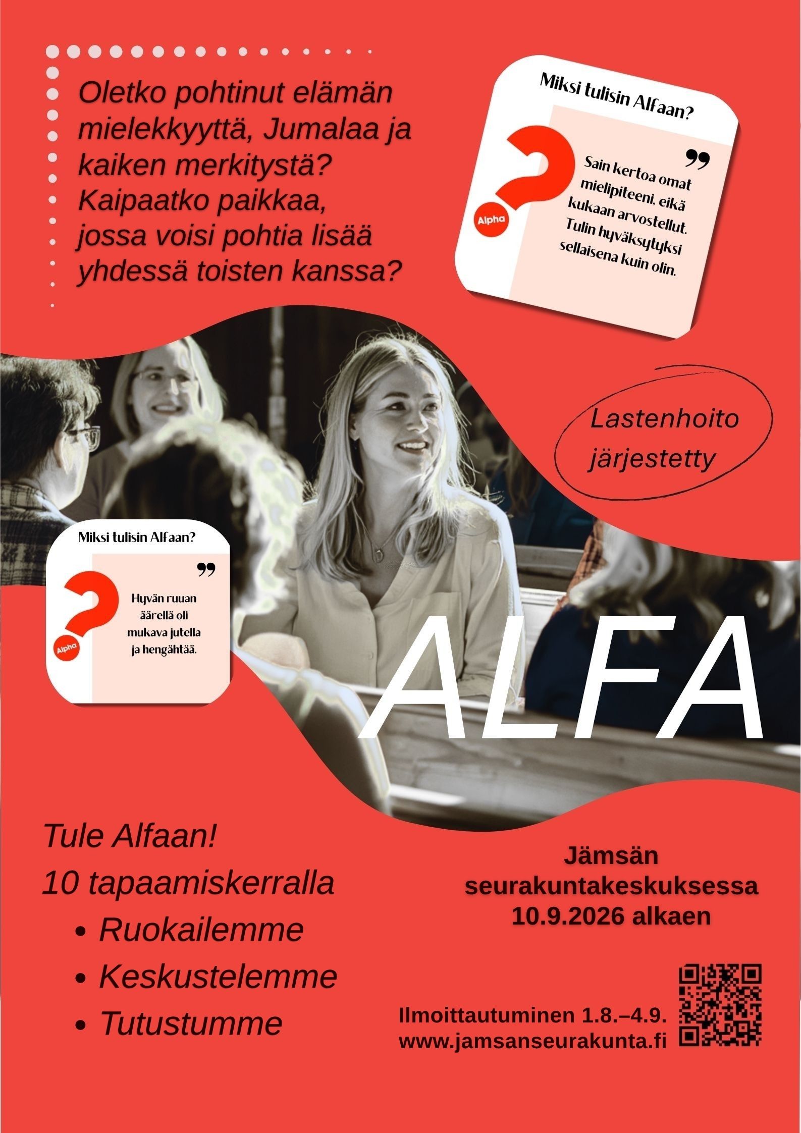 Alfa-kurssin mainos