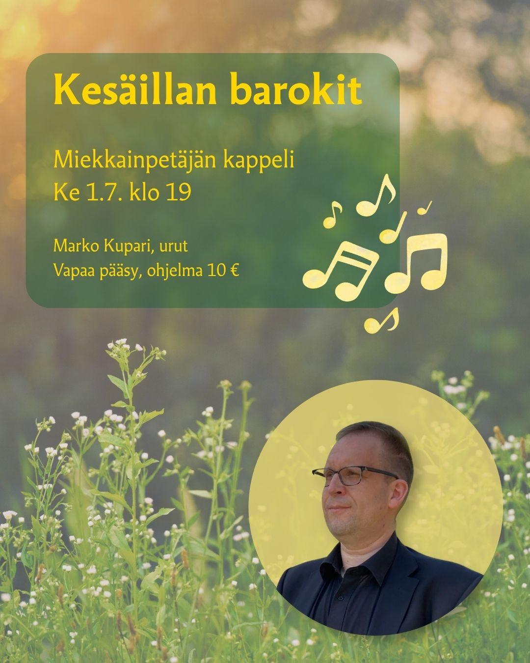 Kesäillan barokit -juliste