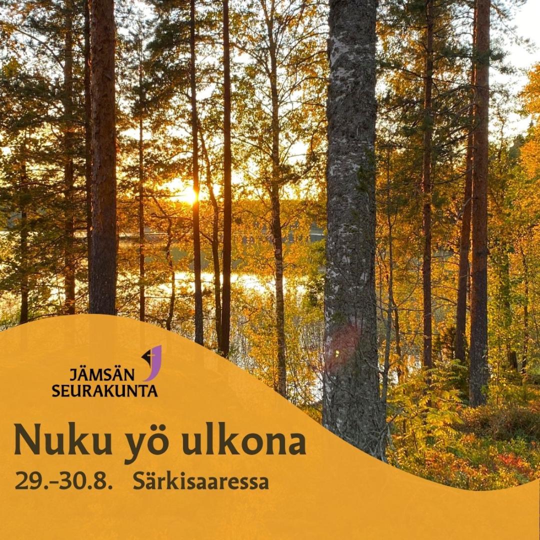 Nuku yö ulkona -tapahtumaan ilmoittautuminen